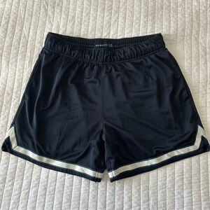 Abercrombie & Fitch Navy Athletic Mesh Shorts with White Trim